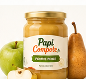 Compote pomme poire Papi Compote